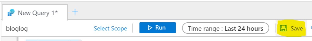 Save the Query